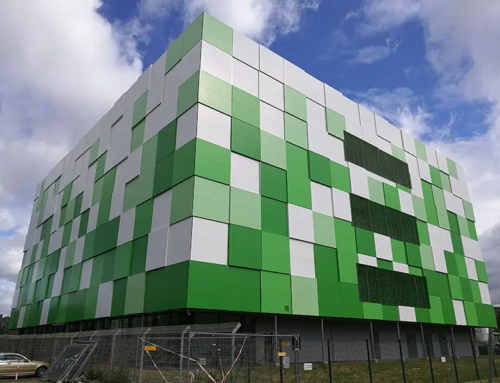 Rechenzentrum – Fassadensystem mit Aluminium