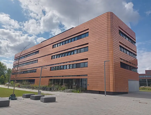 Universitätsgebäude – Fassadensystem mit Kupfer